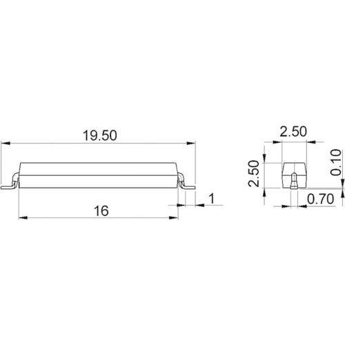 StandexMeder Electronics MK15-C-2 SMD-Reed-Kontakt 1 Schließer 180 V/DC, 180 V/AC 0.5 A 10 W
