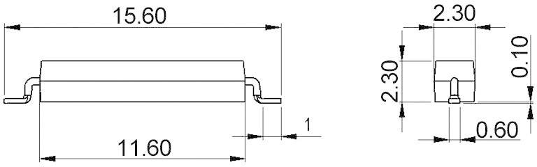StandexMeder Electronics MK16-C-2 Bulk SMD-Reed-Kontakt 1 Schließer 200 V/DC, 200 V/AC 0.4A 10W