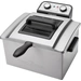 Profi Cook PC-FR1038 Doppel Kaltzonen Fritteuse 5l 3000W Timerfunktion, mit manueller Temperatureinstellung Edelstahl Profi Cook PC-FR1038 Doppel Kaltzonen Fritteuse 5l 3000W Timerfunktion, mit manueller Temperatureinstellung Edelstahl