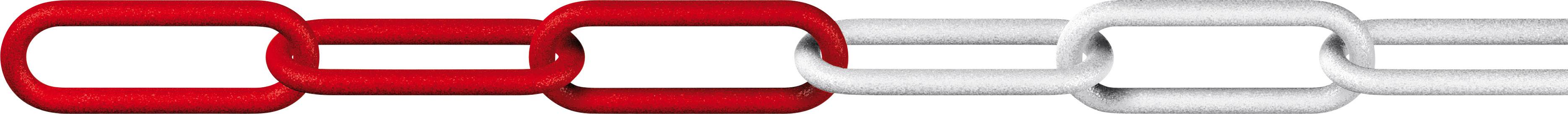dörner + helmer 128953 Absperrkette Rot, Weiß Kunststoff 25 m