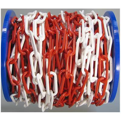 dörner + helmer 128953 Absperrkette Rot, Weiß Kunststoff 25m