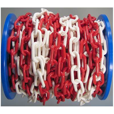 dörner + helmer 128954 Absperrkette Rot, Weiß Kunststoff 25m
