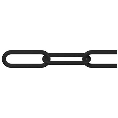 dörner + helmer 128957 Absperrkette Schwarz Kunststoff 6m