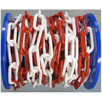 dörner + helmer 128956 Absperrkette Rot, Weiß Kunststoff 12.5m
