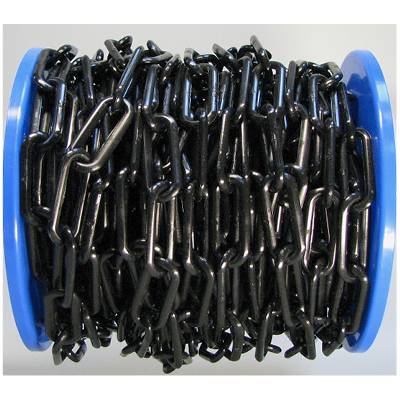 dörner + helmer 128960 Absperrkette Schwarz Kunststoff 25 m