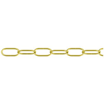 dörner + helmer 152334 Uhrkette Messing (poliert) Stahl 25m