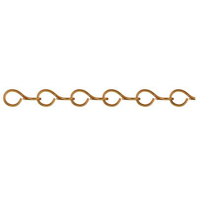dörner + helmer 152456 Einfachkette Messing Messing 25m
