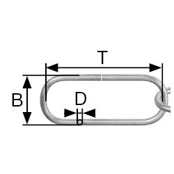 dörner + helmer 153638 Zierkette Kupfer Stahl 20m