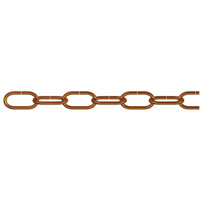 dörner + helmer 153527 Zierkette Alt-Messing Stahl 5m