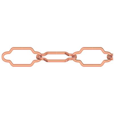 dörner + helmer 153493 Zierkette Kupfer Stahl 20m