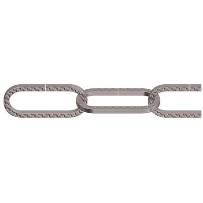 dörner + helmer 153626 Zierkette Zinn Stahl 10m