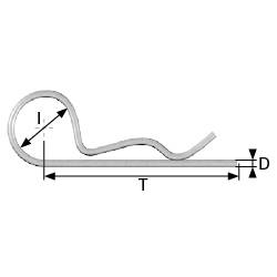 dörner + helmer DH Federstecker 3 mm, verzinkt 20 St. 20St.