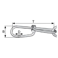 dörner + helmer 156147 Knotenkette Silber Stahl galvanisch verzinkt 30m Kettenglied Stärke 1.6mm dörner + helmer 156147 Knotenkette Silber Stahl galvanisch verzinkt 30m Kettenglied Stärke 1.6mm