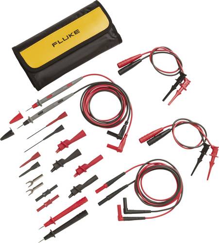 Fluke TL81A Sicherheits-Messleitungs-Set Lamellenstecker 4 mm Lamellenstecker 4 mm 1.00 m Schwarz