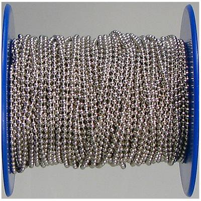 dörner + helmer 159332 Kugelkette Nickel Messing vernickelt 50m