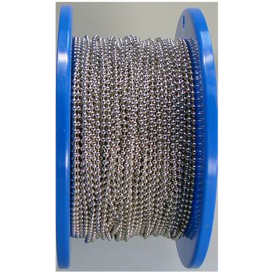 dörner + helmer 159631 Kugelkette Nickel Messing vernickelt 150m