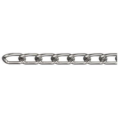 dörner + helmer 171662 Geschweisste Ringkette Nickel Stahl vernickelt 50m