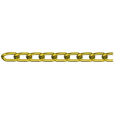 dörner + helmer 171660 Geschweisste Ringkette Messing Stahl vermessingt 45m
