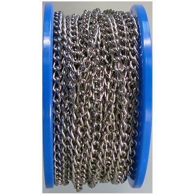 dörner + helmer 171662 Geschweisste Ringkette Nickel Stahl vernickelt 50m
