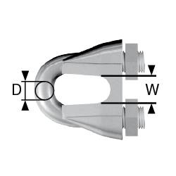 Seilklemme 8mm Stahl verzinkt dörner + helmer 174210 100St.