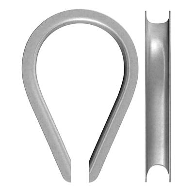 dörner + helmer 4816114 Kausche 5mm Stahl galvanisch verzinkt 20St.