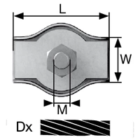 Seilklemme 2mm Stahl galvanisch verzinkt dörner + helmer 4814384 20St. Seilklemme 2mm Stahl galvanisch verzinkt dörner + helmer 4814384 20St.
