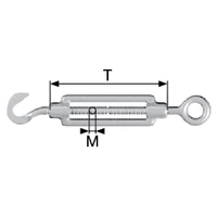 dörner + helmer 174632 Spannschloss Haken-Öse M8 Stahl verzinkt 10St. dörner + helmer 174632 Spannschloss Haken-Öse M8 Stahl verzinkt 10St.