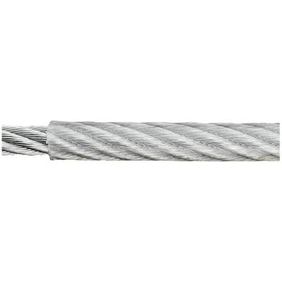 Stahlseil verzinkt (Ø x L) 5mm x 40m dörner + helmer 190042 Grau