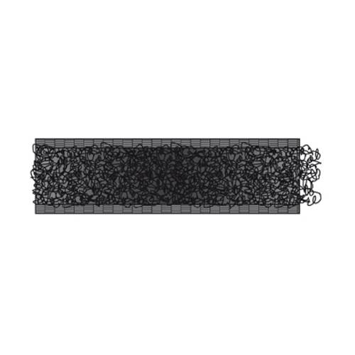 dörner + helmer Klettband zum Aufnähen Flauschteil (L x B) 25m x 20mm Schwarz 25m