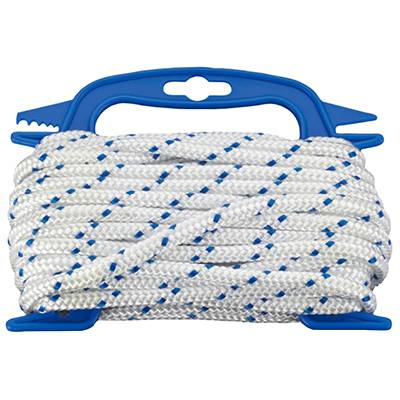 Polypropylenschnur geflochten (Ø x L) 8mm x 10m dörner + helmer 190310 Weiß, Blau