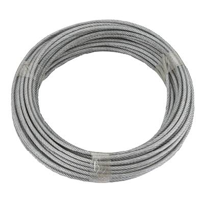 Stahlseil verzinkt (Ø x L) 4mm x 20m dörner + helmer 190384 Grau