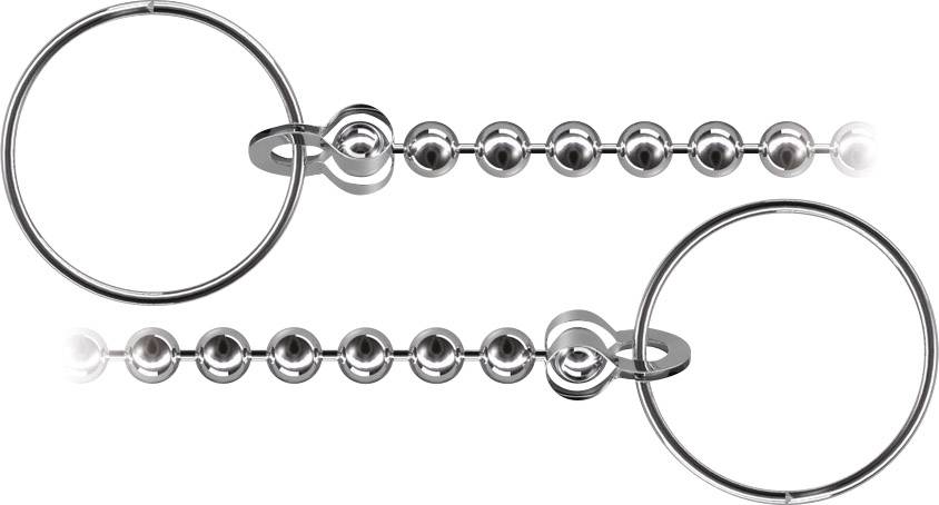 dörner + helmer 4810234 Badewannenventilkette Nickel Messing vernickelt