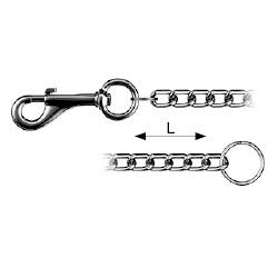 dörner + helmer 4810704 Schlüsselbundkette Nickel Messing vernickelt