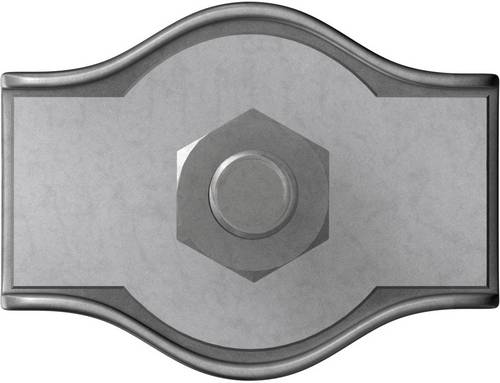 Seilklemme 2 mm Stahl galvanisch verzinkt dörner + helmer 4814384 20 St.