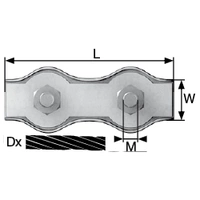 Seilklemme 2mm Stahl galvanisch verzinkt dörner + helmer 4814444 20St. Seilklemme 2mm Stahl galvanisch verzinkt dörner + helmer 4814444 20St.