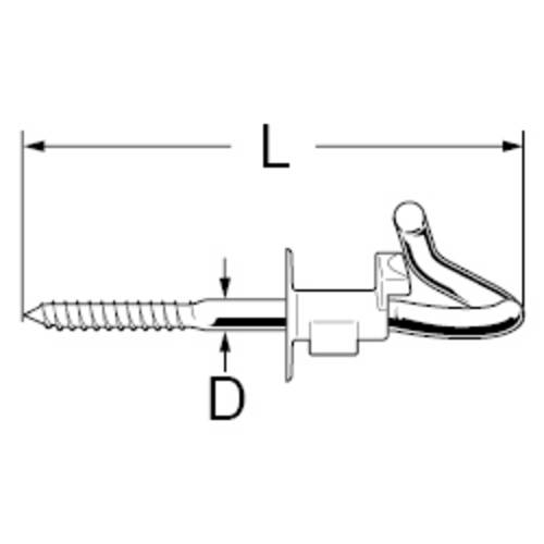 dörner + helmer Sicherheits-Schaukelhaken 12mm 180mm Stahl verzinkt 6St.