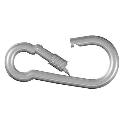 dörner + helmer 4815164 Karabinerhaken mit Schraube galvanisch verzinkt 60mm 20St.