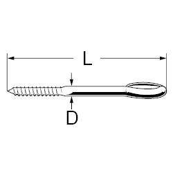 dörner + helmer Ösenschraube (Ø x L) 7.8mm x 80mm Stahl verzinkt 12St.
