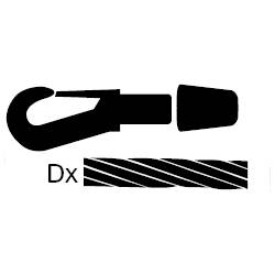 dörner + helmer 4819804 Karabinerhaken Kunststoff für Gummiseil 6mm