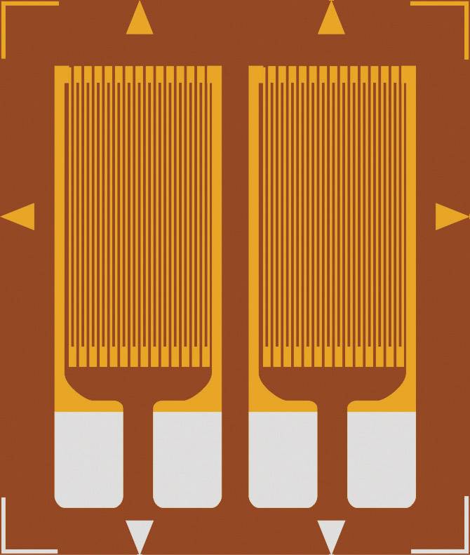 Dehnmessstreifen 1 St. EDF-350-3,2FB-11-O-SP (L x B) 7.4 mm x 7.2 mm