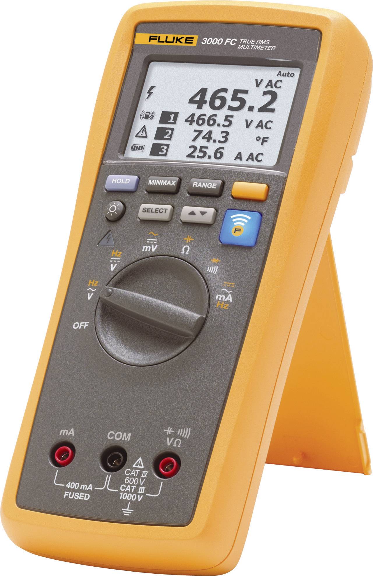 Fluke FLK-3000 FC Hand-Multimeter digital Grafik-Display, Datenlogger CAT III 1000 V, CAT IV 600V Anzeige (Counts): 10000