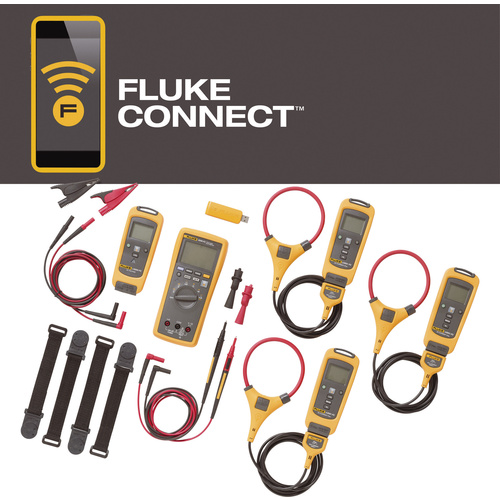 Fluke FLK-3000 FC IND Stromzange, Hand-Multimeter digital Grafik-Display, Datenlogger CAT III 1000