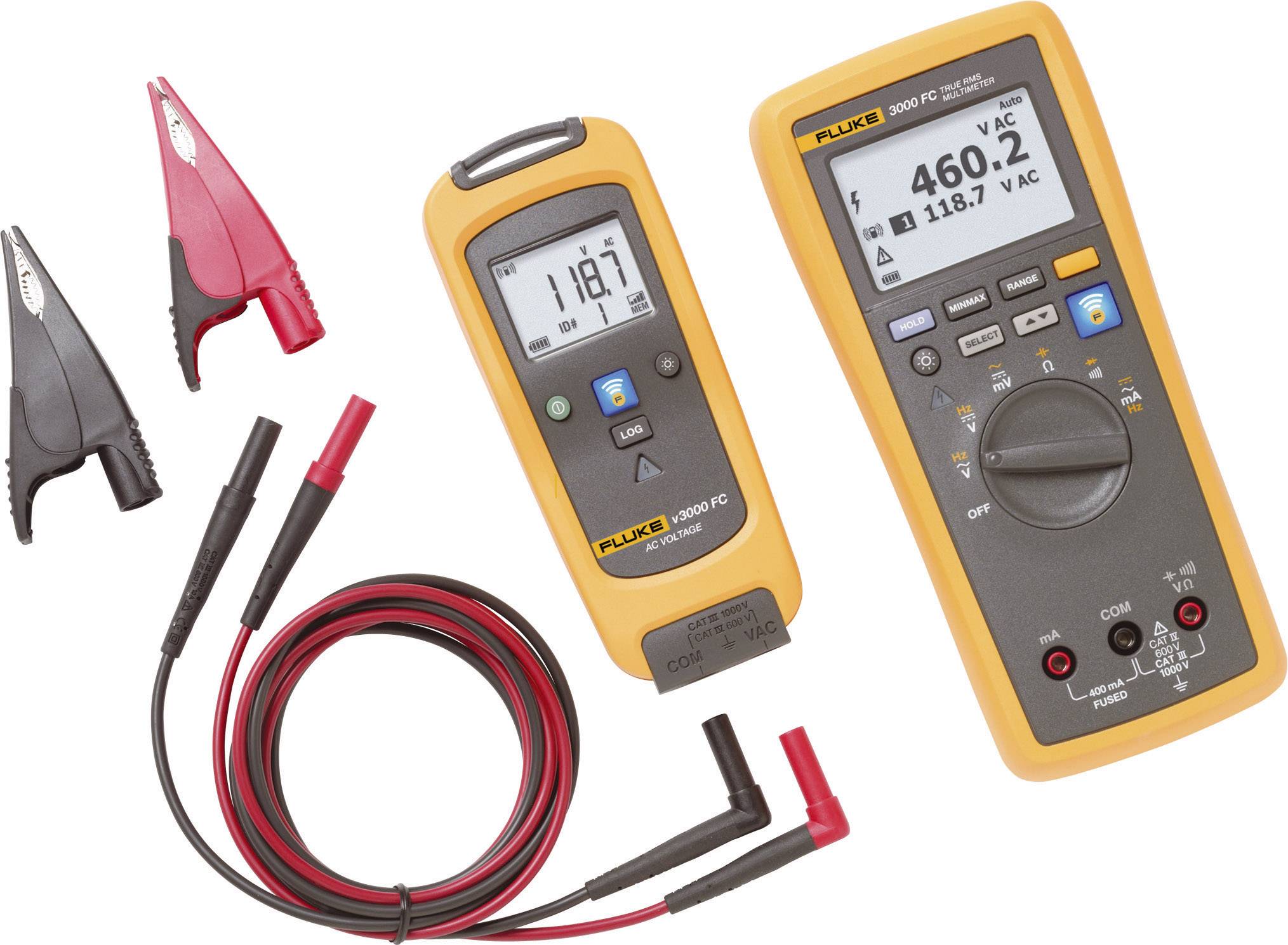 Fluke FLK-V3000 FC KIT Hand-Multimeter digital Grafik-Display, Datenlogger CAT III 1000 V, CAT IV 600V Anzeige (Counts): 10000