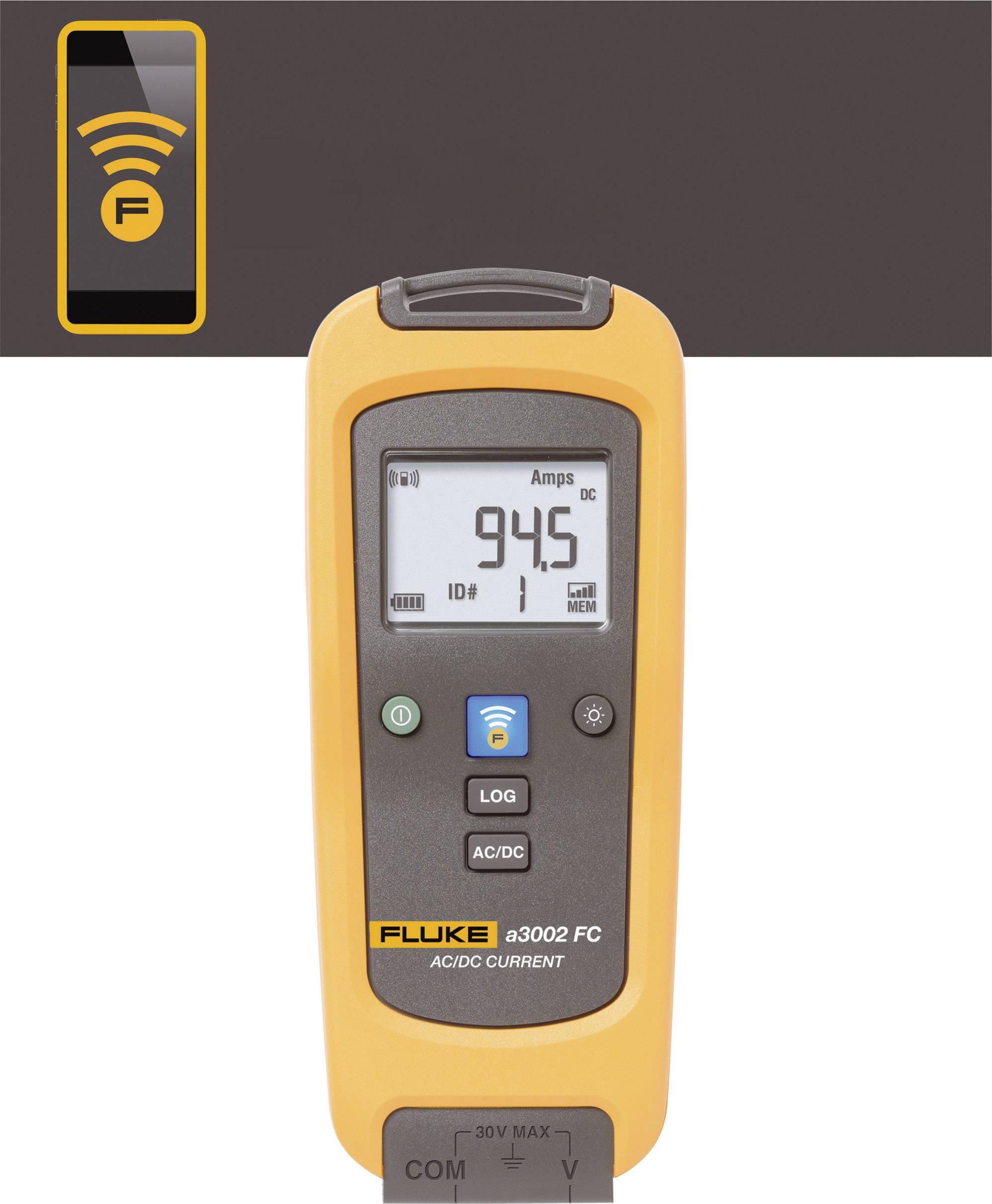 Fluke FLK-a3002 FC Stromzange, Hand-Multimeter digital Datenlogger CAT III 1000 V, CAT IV 600V Anzeige (Counts): 6000