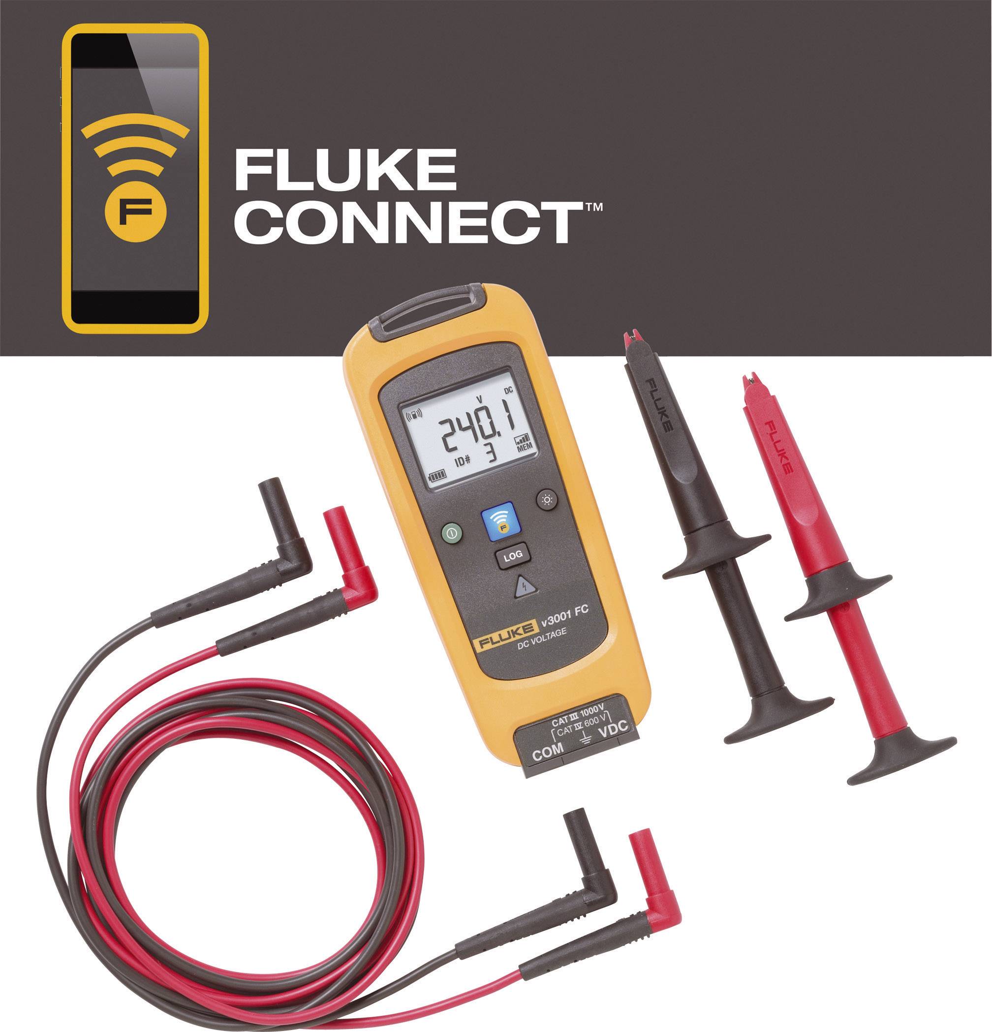 Fluke FLK-V3001 FC Hand-Multimeter digital CAT III 1000 V, CAT IV 600V Anzeige (Counts): 6000
