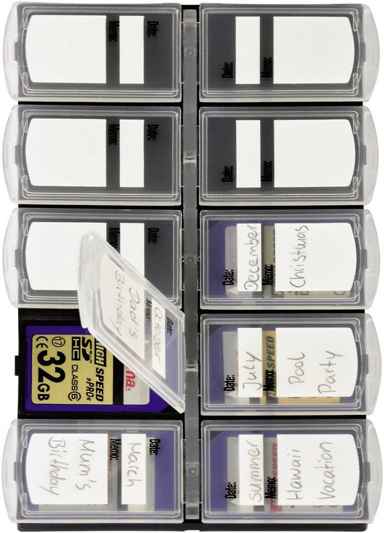 Hama 00095985 Speicherkarten-Organizer SD-Karte Schwarz
