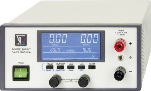 EA Elektro Automatik EA-PS 5200-02A Labornetzgerät, einstellbar 0 - 200 V/DC 0 - 2A 160W USB Anzahl