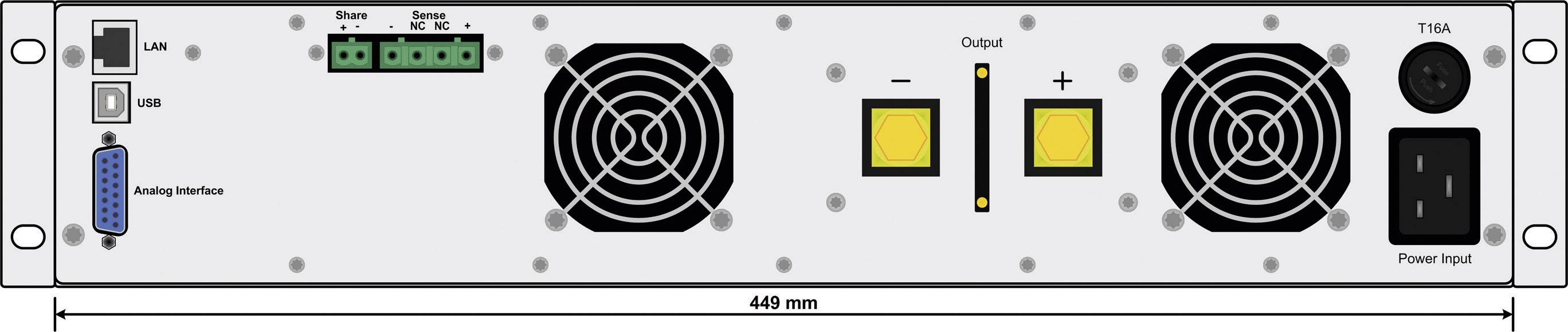 EA Elektro Automatik EA-PS 9080-60 2U Labornetzgerät, einstellbar 0 - 80 V/DC 0 - 60A 1500W USB, Ethernet, Analog Anzahl Ausgänge