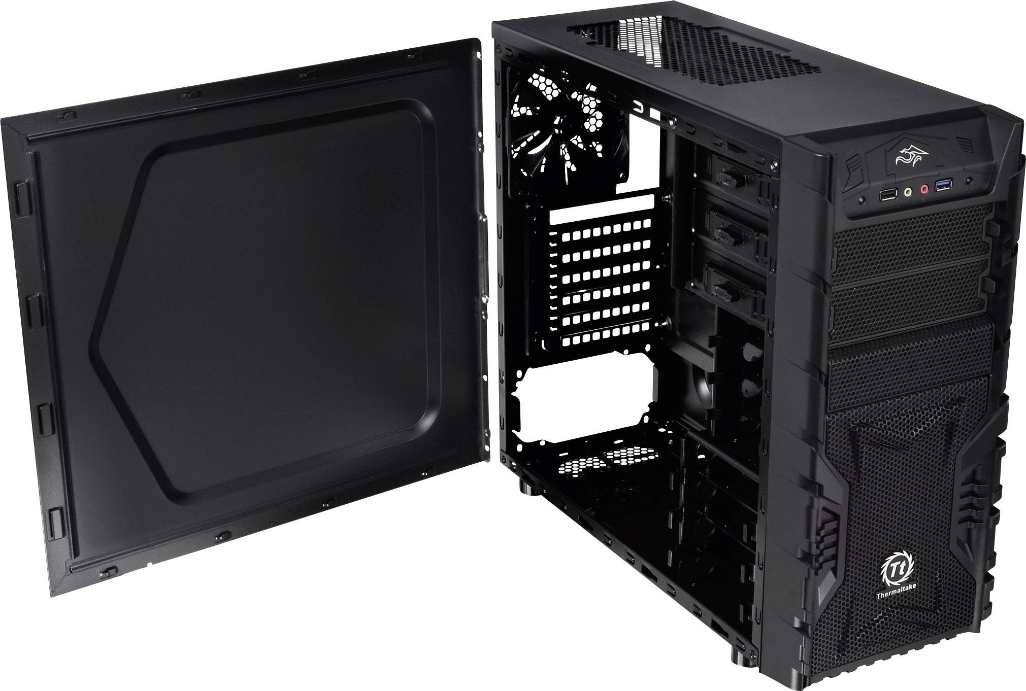 Thermaltake MidiTower PCGehäuse Versa H23 Schwarz digitalo