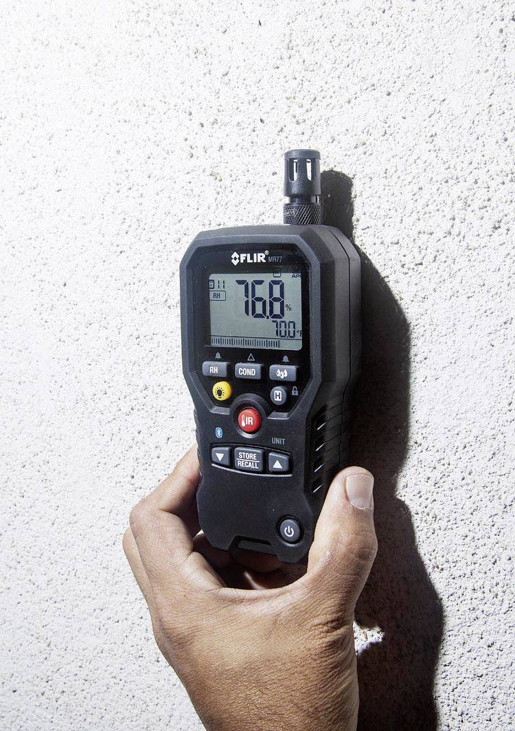 FLIR MR77 Materialfeuchtemessgerät Messbereich Baufeuchtigkeit (Bereich) 0 bis 100% vol Messbereich Holzfeuchtigkeit (Bereich)